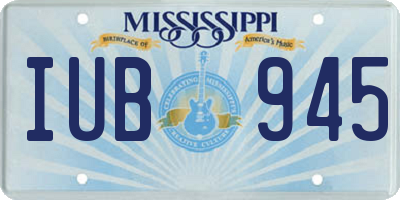 MS license plate IUB945