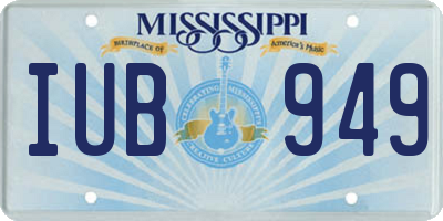 MS license plate IUB949