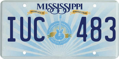 MS license plate IUC483