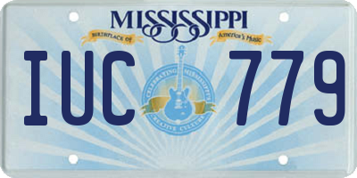 MS license plate IUC779