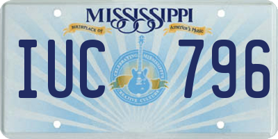 MS license plate IUC796