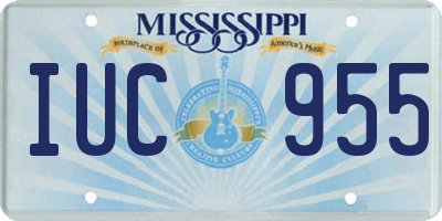 MS license plate IUC955