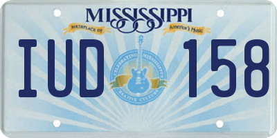 MS license plate IUD158