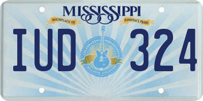 MS license plate IUD324