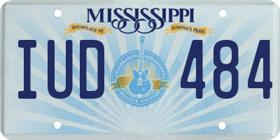 MS license plate IUD484
