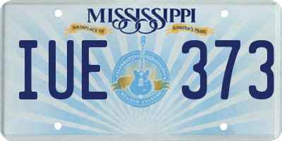 MS license plate IUE373