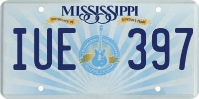 MS license plate IUE397