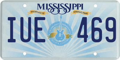 MS license plate IUE469