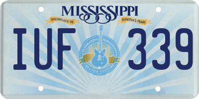 MS license plate IUF339