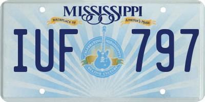 MS license plate IUF797