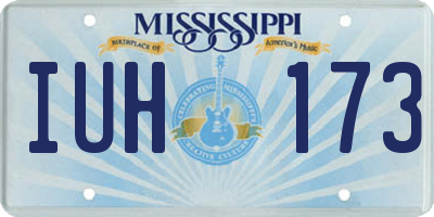 MS license plate IUH173