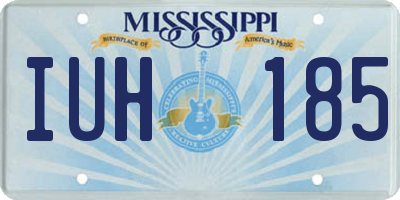 MS license plate IUH185