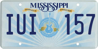 MS license plate IUI157