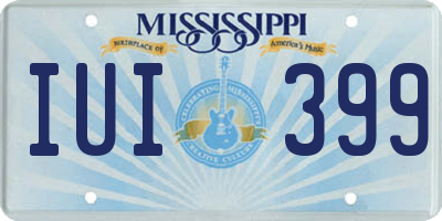 MS license plate IUI399