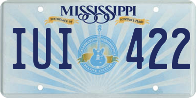 MS license plate IUI422
