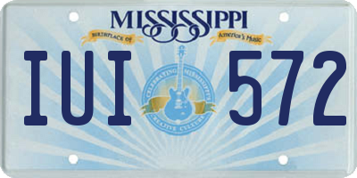 MS license plate IUI572