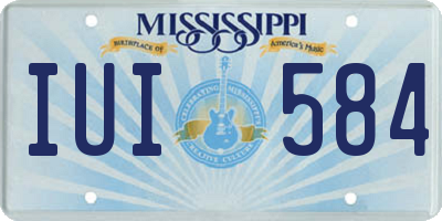 MS license plate IUI584