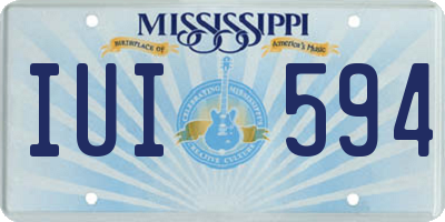 MS license plate IUI594