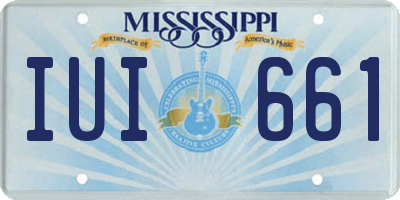 MS license plate IUI661