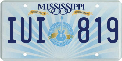 MS license plate IUI819