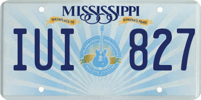 MS license plate IUI827