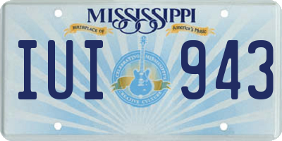 MS license plate IUI943