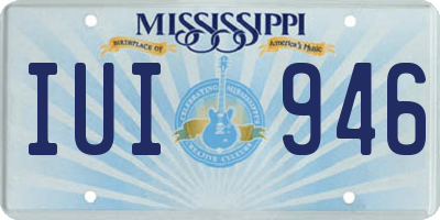 MS license plate IUI946