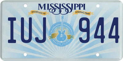 MS license plate IUJ944