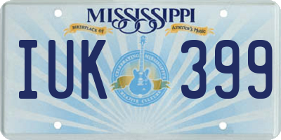 MS license plate IUK399
