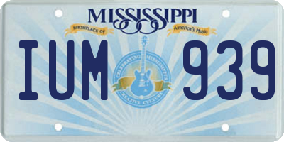 MS license plate IUM939