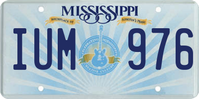MS license plate IUM976