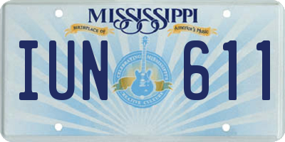 MS license plate IUN611