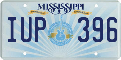 MS license plate IUP396