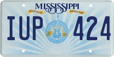 MS license plate IUP424
