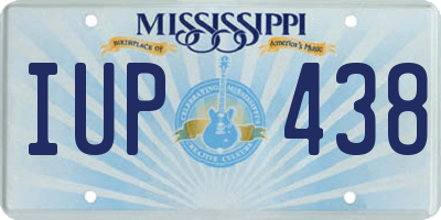 MS license plate IUP438