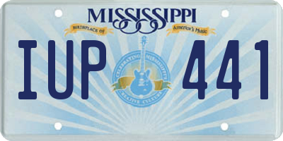 MS license plate IUP441