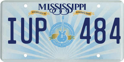 MS license plate IUP484