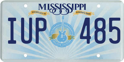 MS license plate IUP485