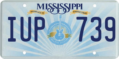 MS license plate IUP739