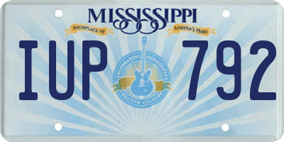 MS license plate IUP792