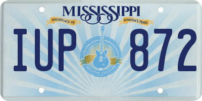 MS license plate IUP872