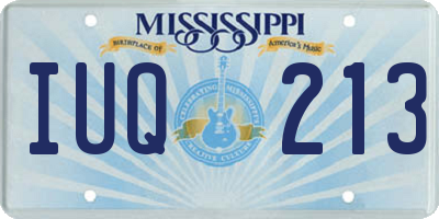 MS license plate IUQ213