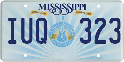 MS license plate IUQ323