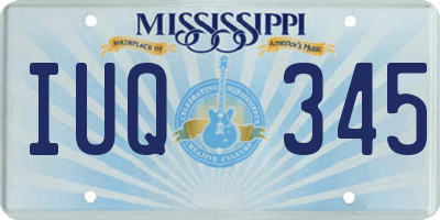 MS license plate IUQ345