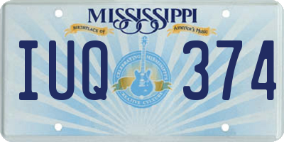 MS license plate IUQ374