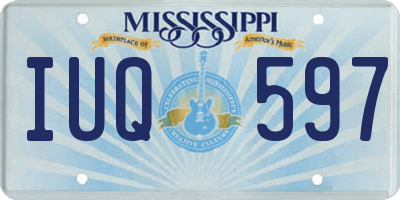 MS license plate IUQ597