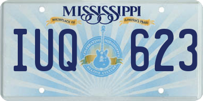 MS license plate IUQ623