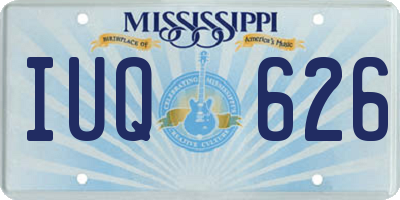 MS license plate IUQ626