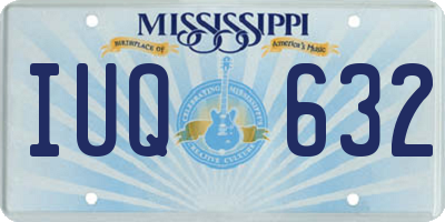 MS license plate IUQ632