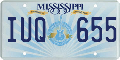 MS license plate IUQ655